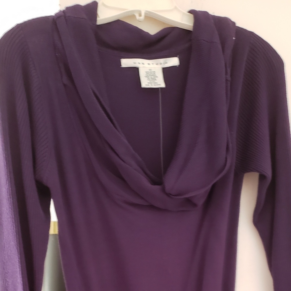 COWL NECK KNITTED DRESS